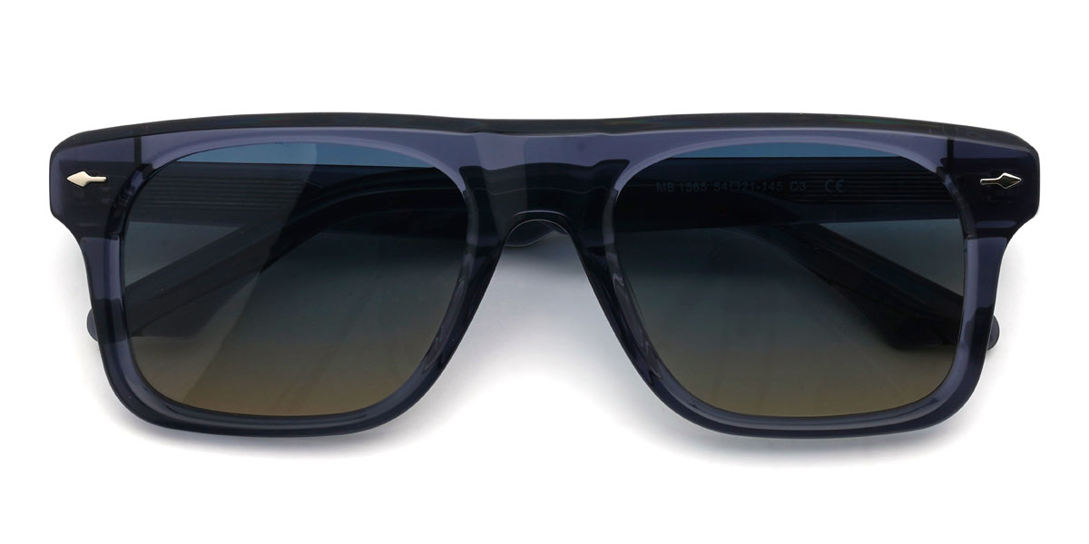 Kék kék Tawny Mousa Szemüveg - Rectangle Sunglasses