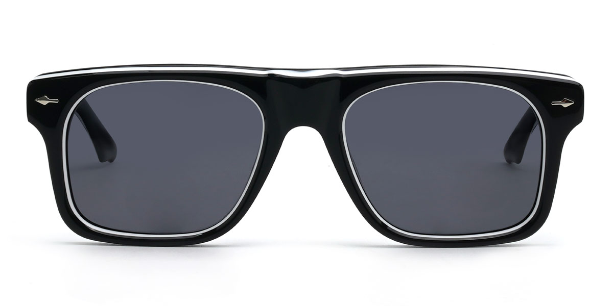Fekete szürke Mousa Szemüveg - Rectangle Sunglasses