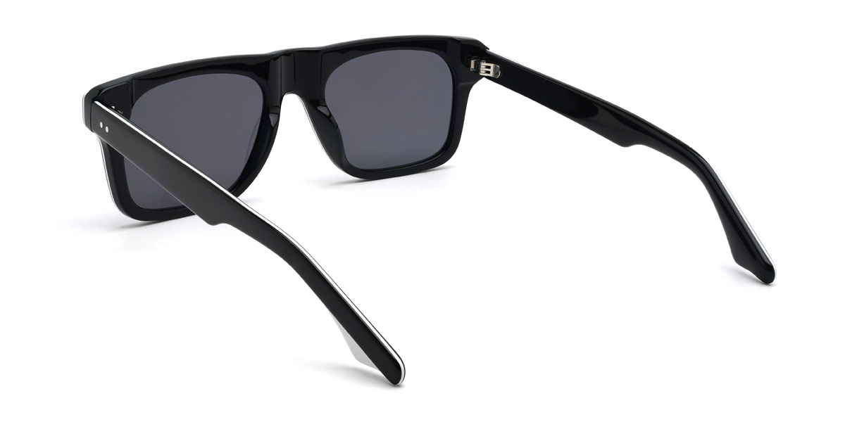 Fekete szürke Mousa Szemüveg - Rectangle Sunglasses