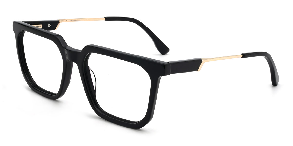 Fekete Ebrahim Szemüveg - Rectangle Glasses