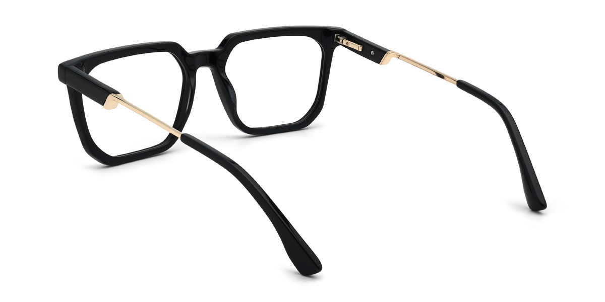 Fekete Ebrahim Szemüveg - Rectangle Glasses