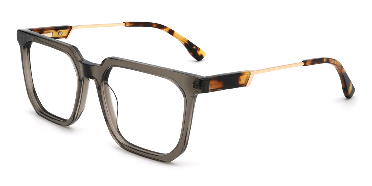 Szürke Ebrahim Szemüveg - Rectangle Glasses