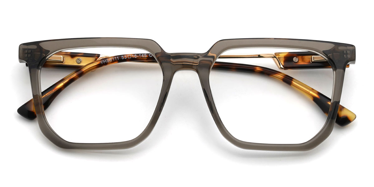 Szürke Ebrahim Szemüveg - Rectangle Glasses