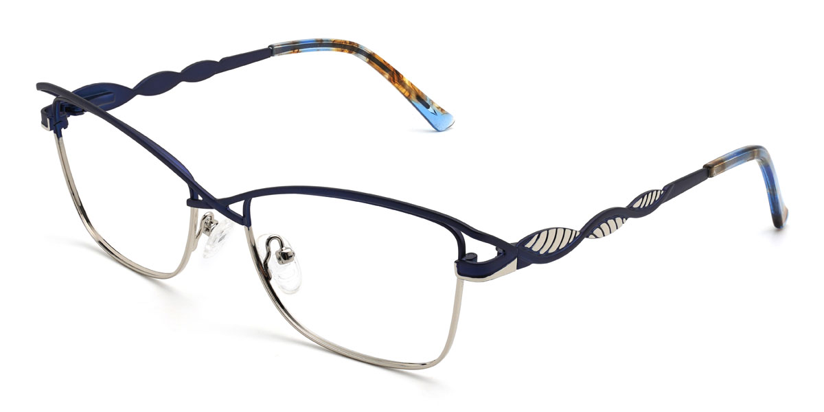 Bleu argenté Jaymes Lunettes - Rectangle Glasses