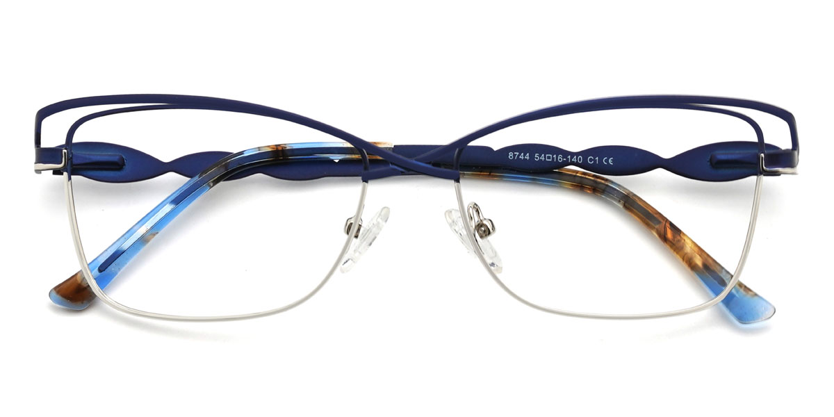 Bleu argenté Jaymes Lunettes - Rectangle Glasses