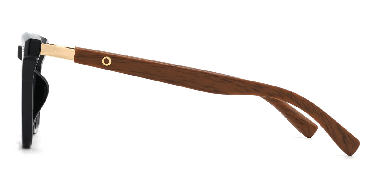 Marron Noir Azhar Lunettes - Square Glasses