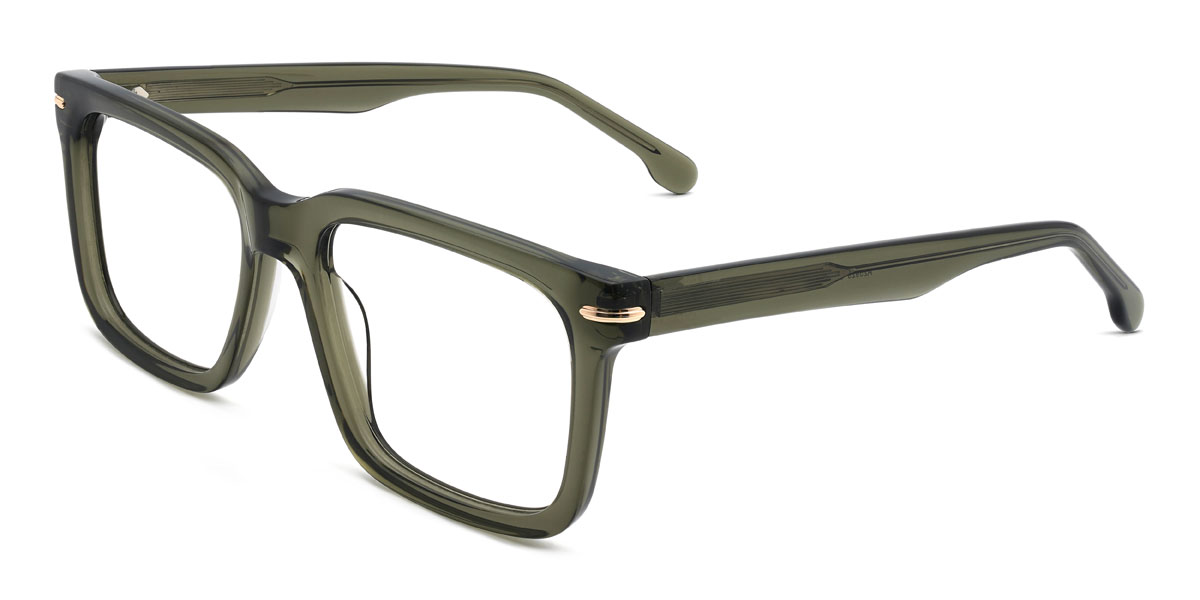 Pine Green Kanai Glasses - Rectangle Glasses