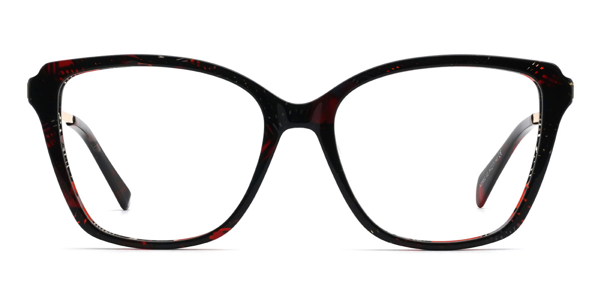 Rouge Écaille de tortue Elayne Lunettes - Square Glasses