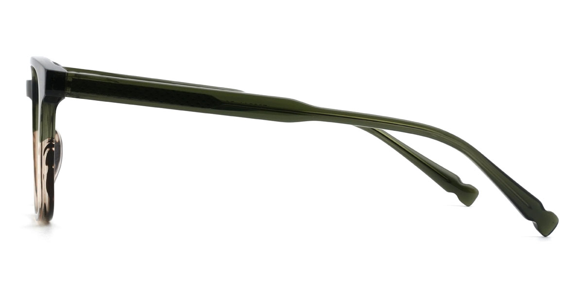 Green Tortoiseshell Jorah Glasses - Rectangle Glasses