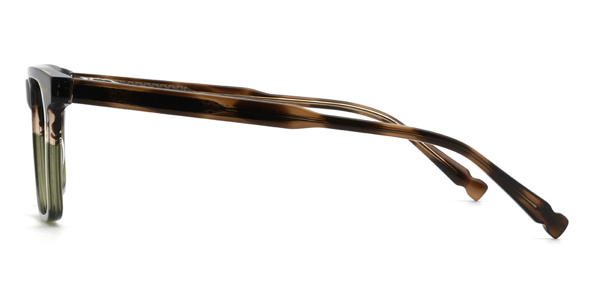 Écaille de tortue verte Hogan Lunettes - Rectangle Glasses