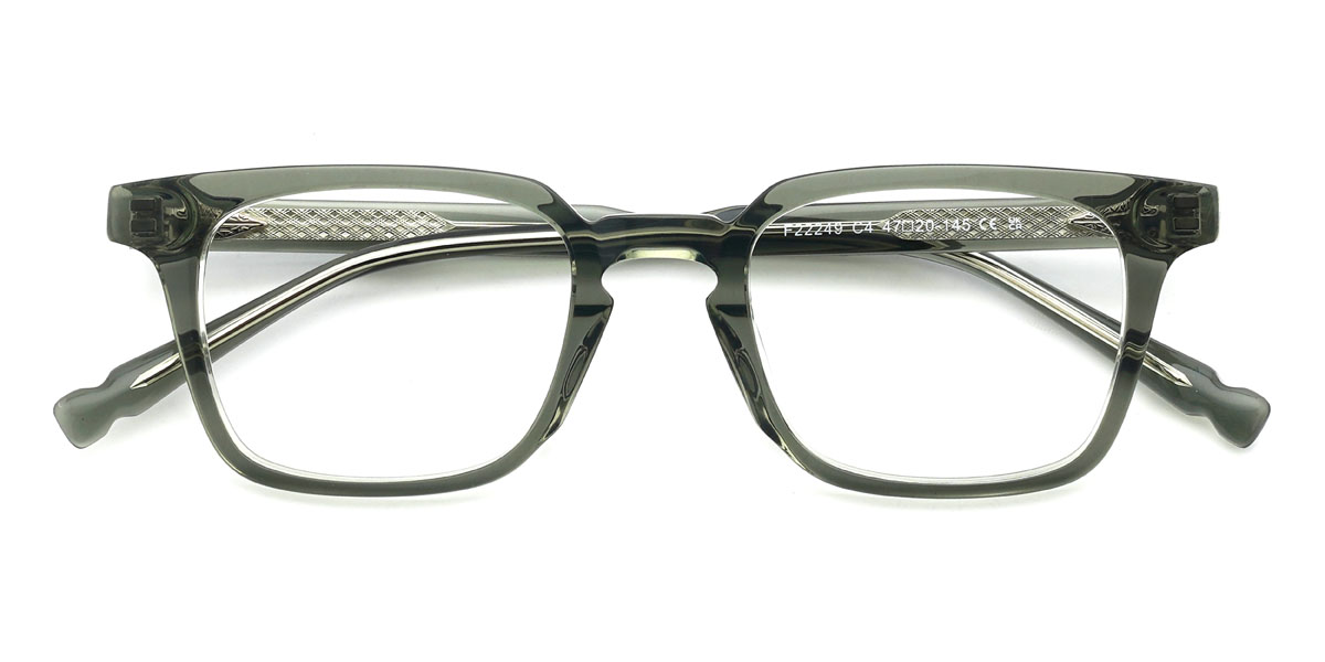 Dark Green Coulter Glasses - Rectangle Glasses