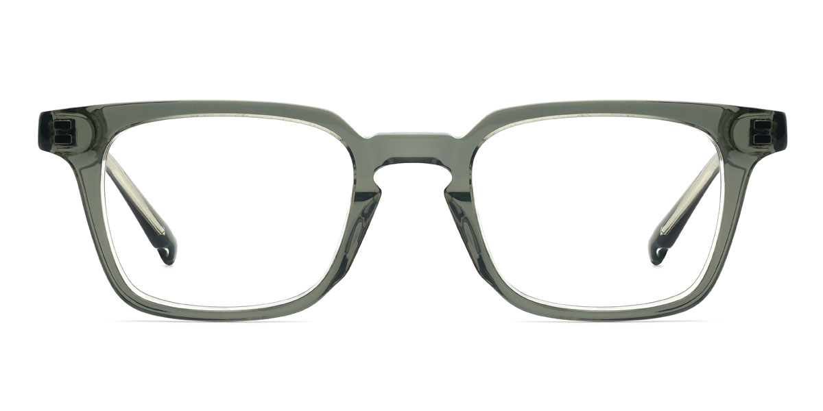 Dark Green Coulter - Rectangle Glasses