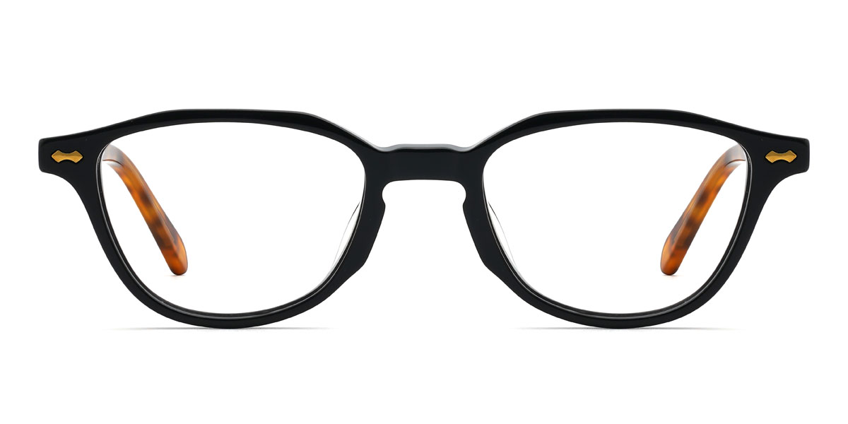 Noir Daris Lunettes - Rectangle Glasses