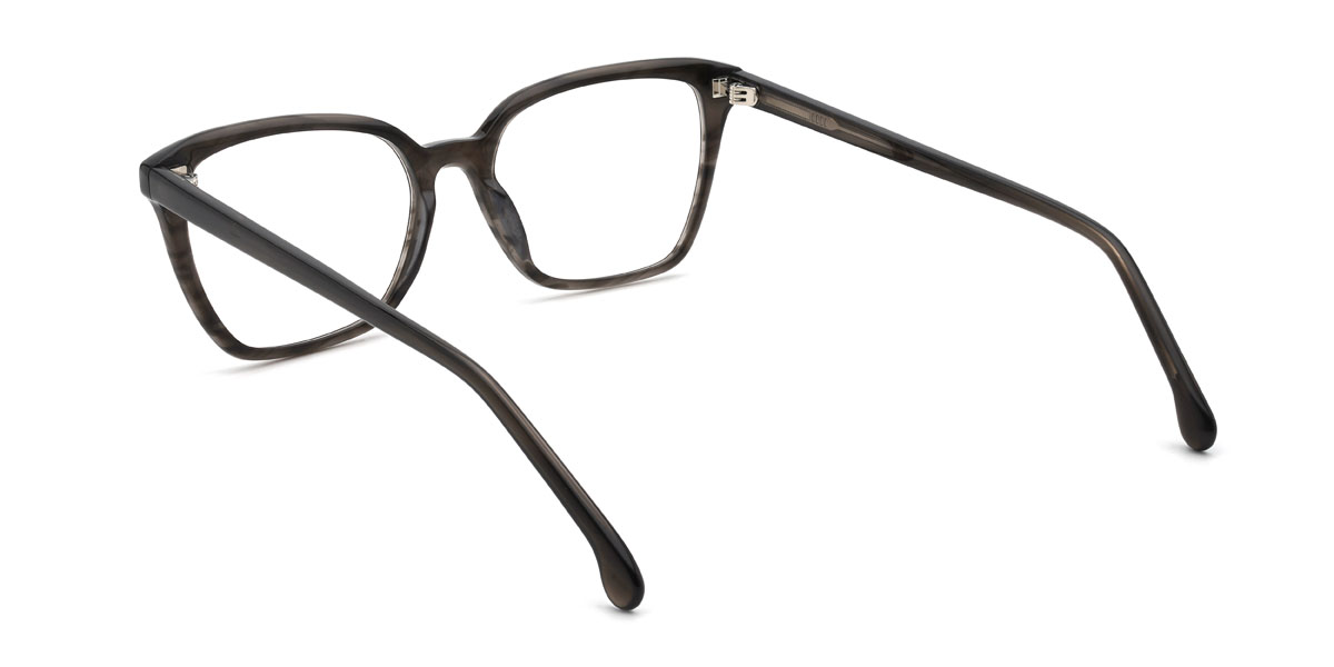 Noir Écaille de tortue Jacquelyn Lunettes - Rectangle Glasses
