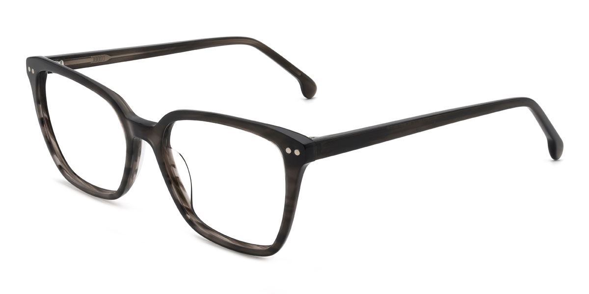 Noir Écaille de tortue Jacquelyn Lunettes - Rectangle Glasses
