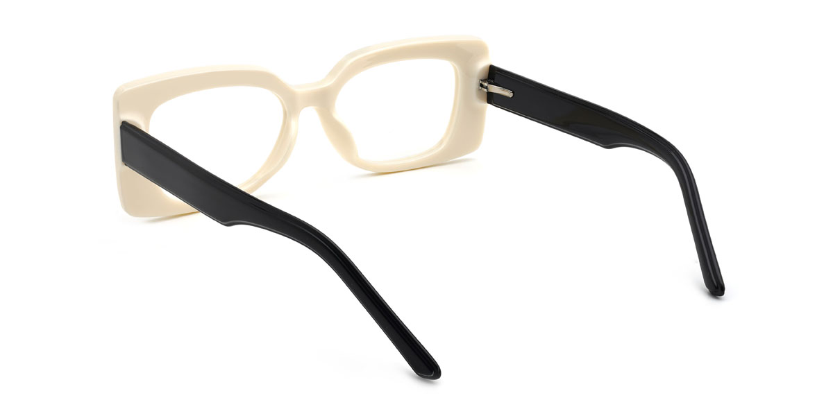 Cream Ramya Glasses - Rectangle Glasses