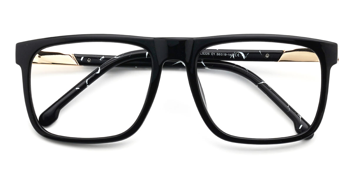 Noir Yassine Lunettes - Rectangle Glasses