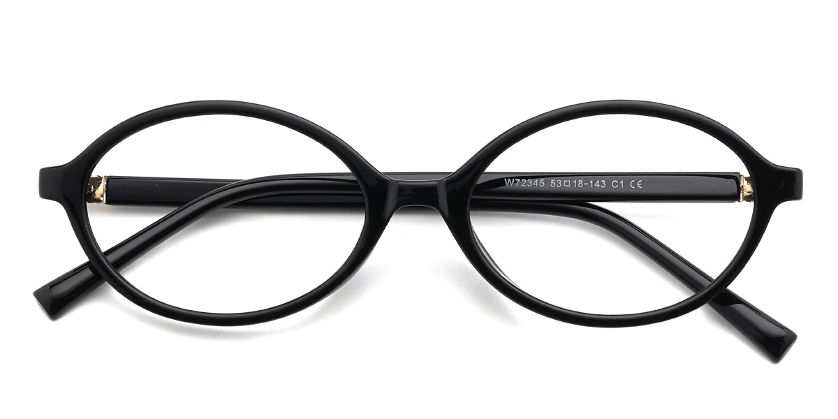 Noir Hattie Lunettes - Oval Glasses