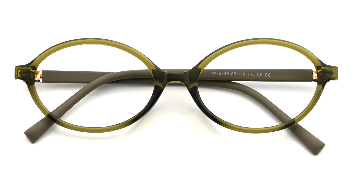 Olive Vert Hattie Lunettes - Oval Glasses