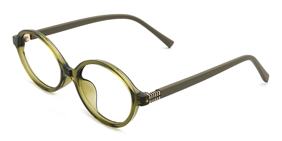 Olive Vert Hattie Lunettes - Oval Glasses