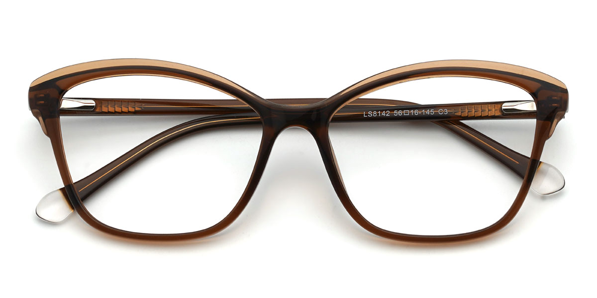 Marrón Brittney Gafas - Cat Eye Glasses