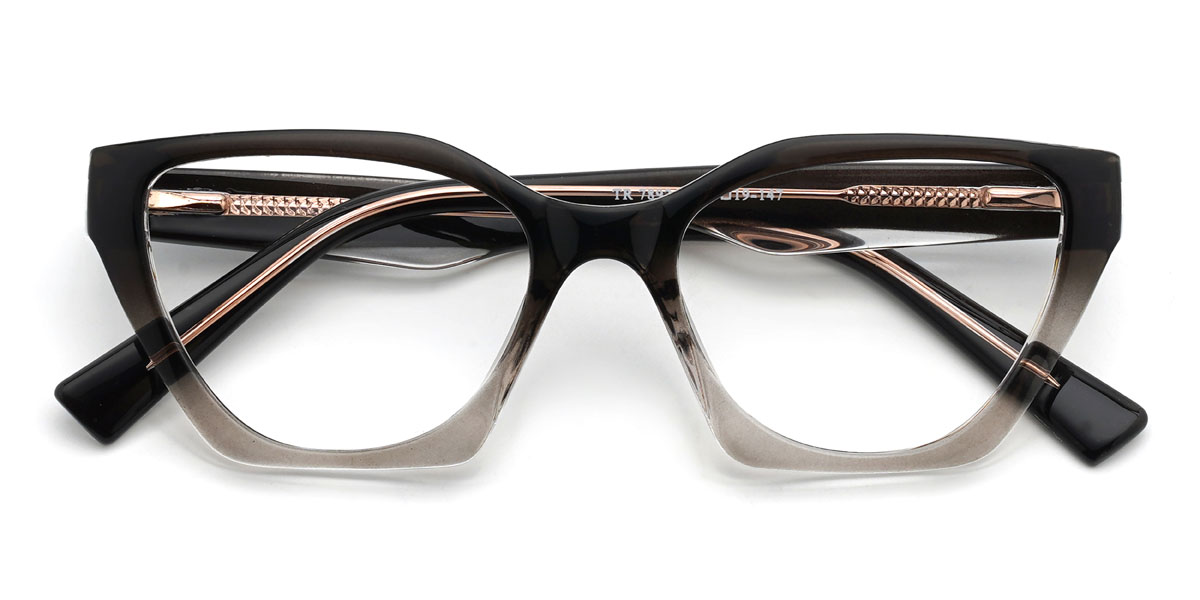 Negro Gris Beren Gafas - Cat Eye Glasses