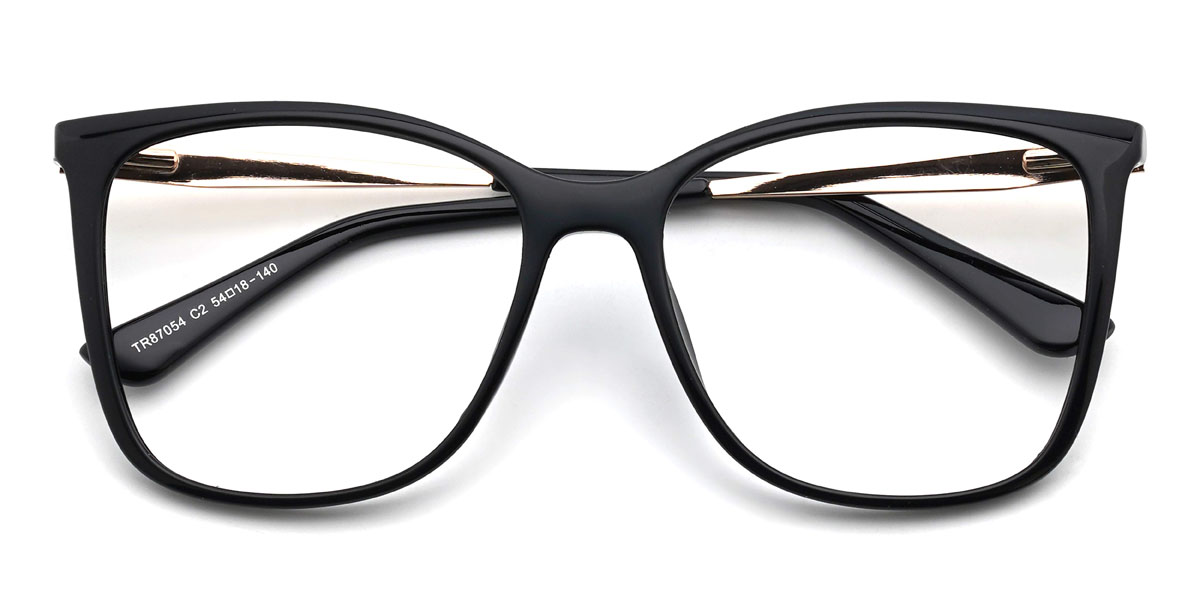Negro Liliane Gafas - Square Glasses