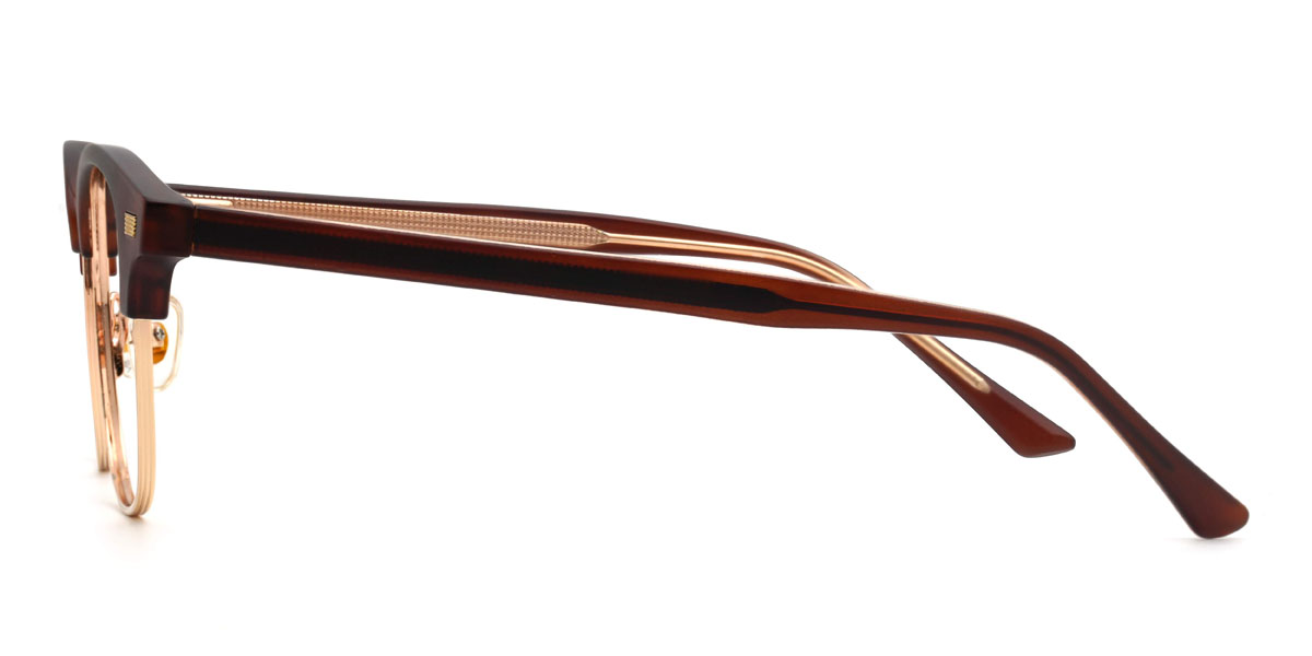 Doré Brun Posey Lunettes - Rectangle Glasses