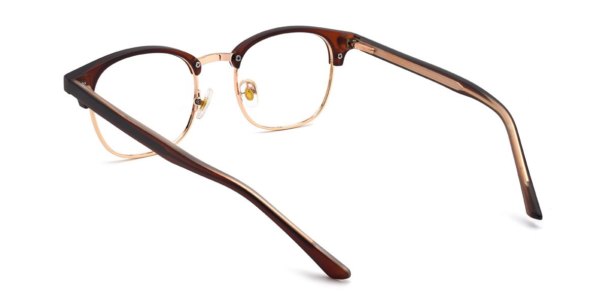 Doré Brun Posey Lunettes - Rectangle Glasses
