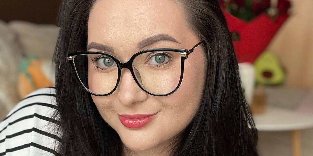 Schwarz Angelina Brille - Oval Glasses