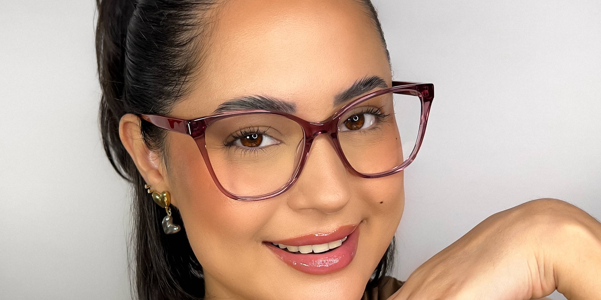 Cassis fialová Esmeralda Okuliare - Cat Eye Glasses