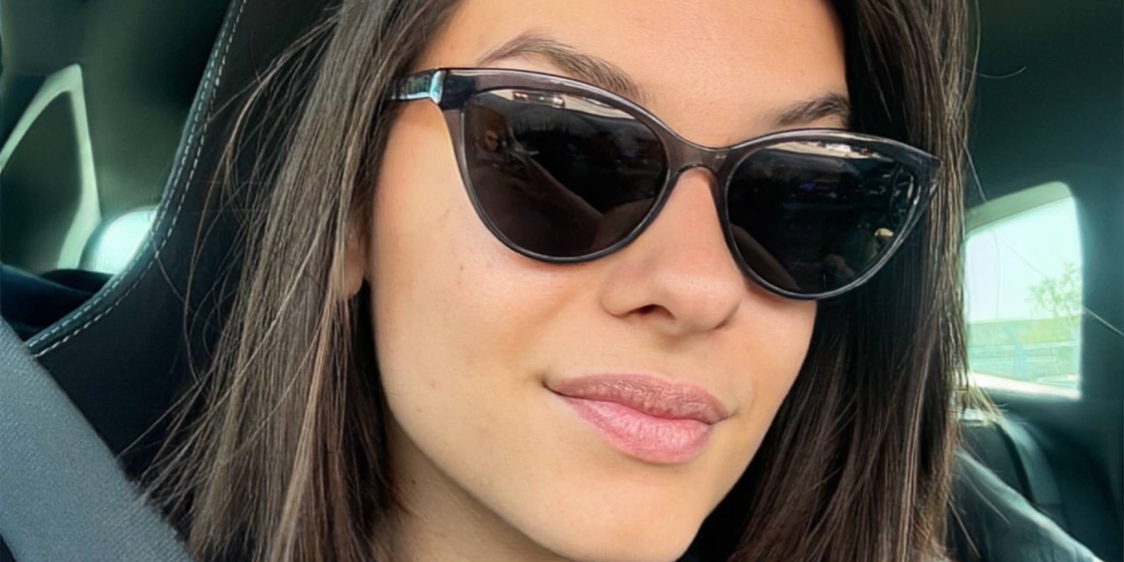 Szürke szürke Qasim Szemüveg - Cat Eye Sunglasses