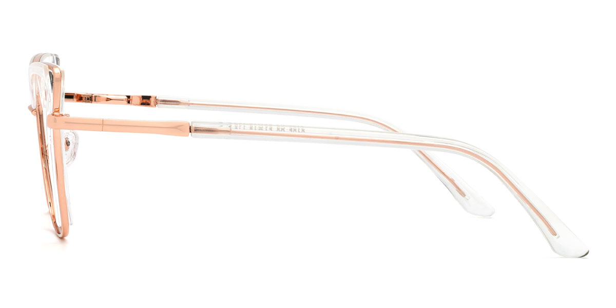 Gold Clear Karoline Glasses - Cat Eye Glasses