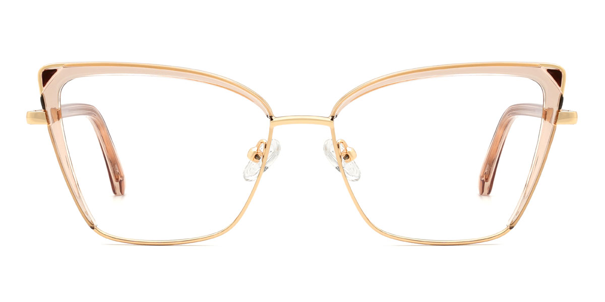 Gold Tawny Karoline Glasses - Cat Eye Glasses