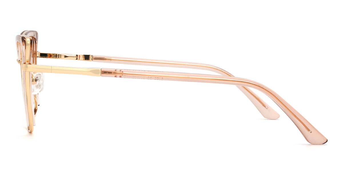Gold Tawny Karoline Glasses - Cat Eye Glasses