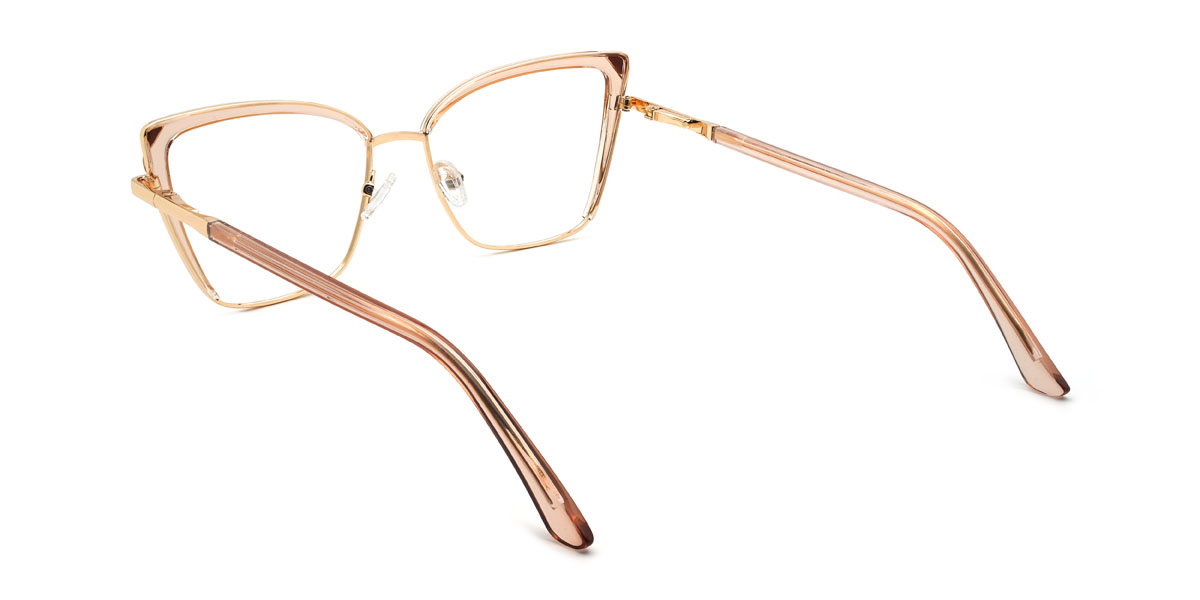 Gold Tawny Karoline Glasses - Cat Eye Glasses