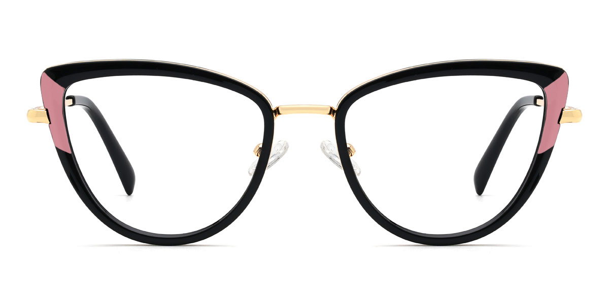 Black Simona Glasses - Cat Eye Glasses