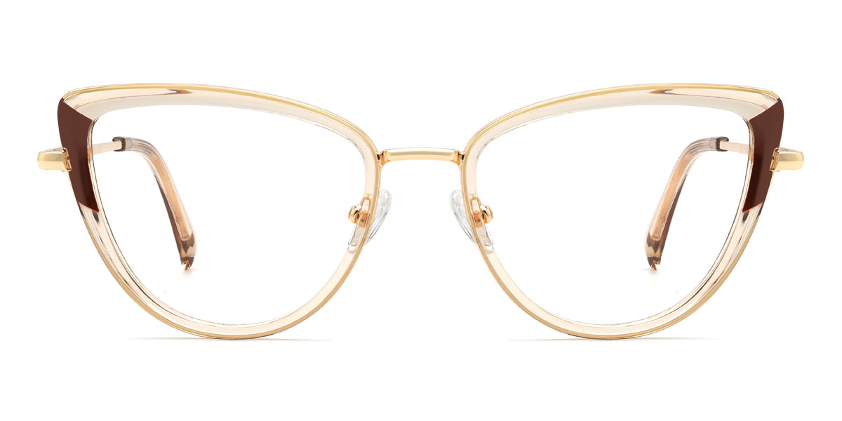 Champagne Simona Glasses - Cat Eye Glasses