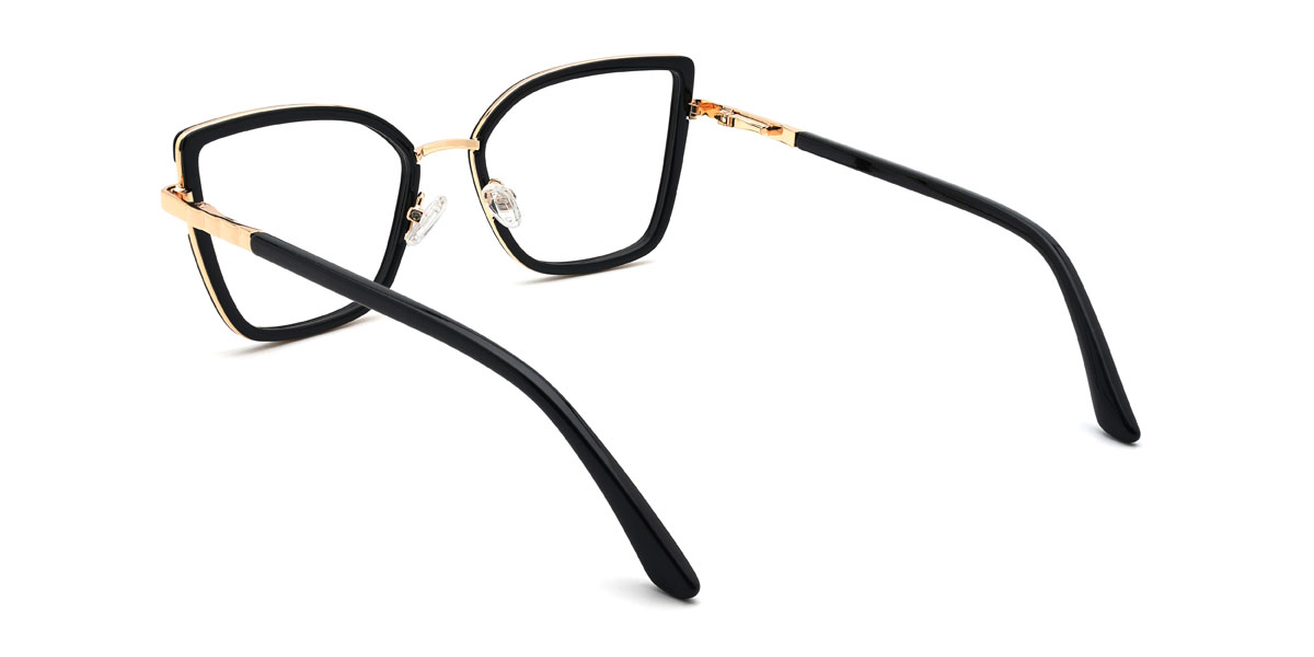 Black Yuliana Glasses - Cat Eye Glasses
