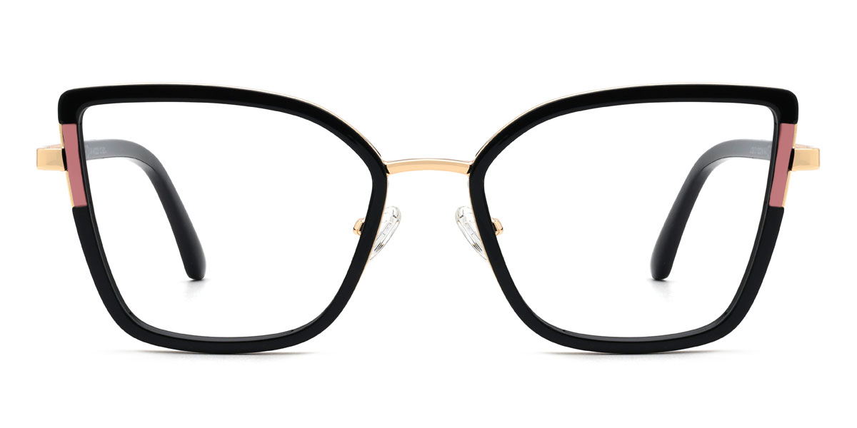 Black Yuliana Glasses - Cat Eye Glasses
