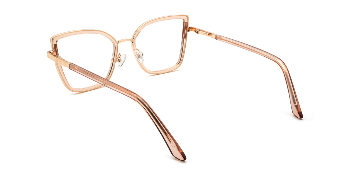 Champagne Yuliana Glasses - Cat Eye Glasses