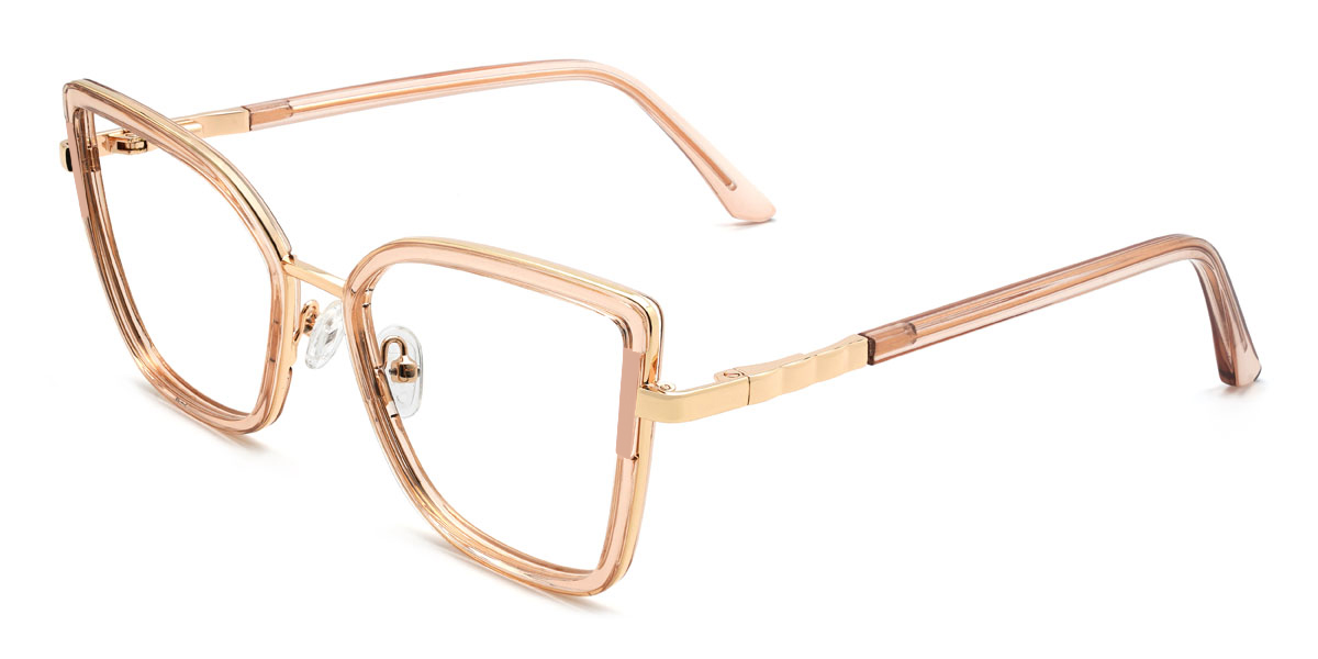 Champagne Yuliana Glasses - Cat Eye Glasses