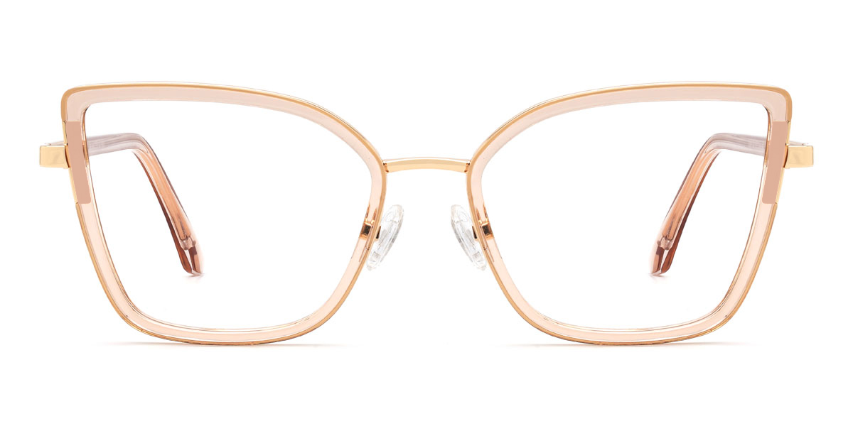 Champagne Yuliana Glasses - Cat Eye Glasses