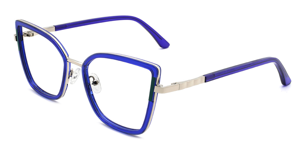 Blue Yuliana Glasses - Cat Eye Glasses