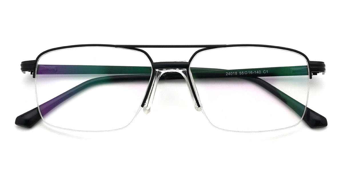 Black Reynaldo Glasses - Aviator Glasses