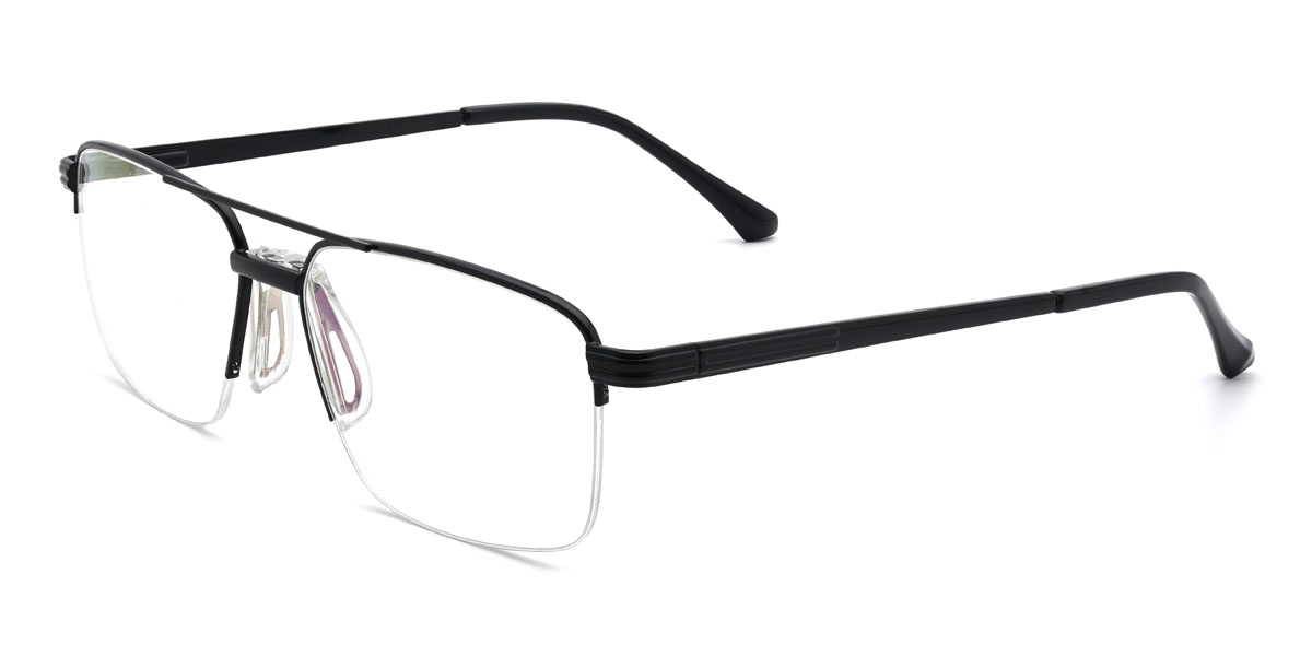Black Reynaldo Glasses - Aviator Glasses
