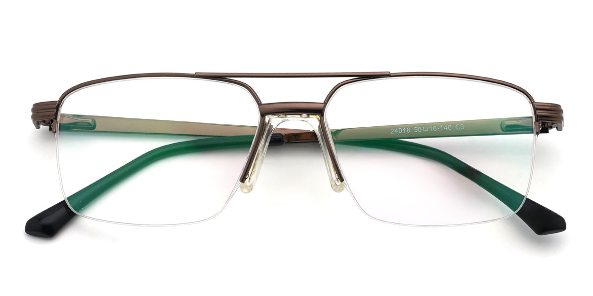 Brown Reynaldo Glasses - Aviator Glasses