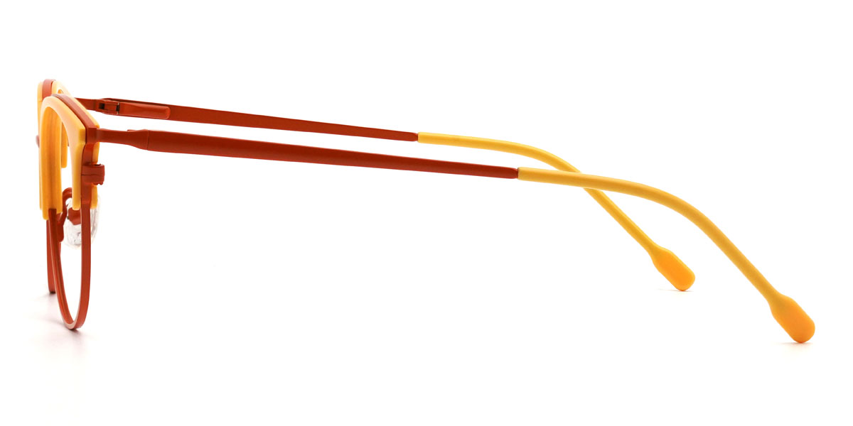 Yellow Orange Joella Glasses - Oval Glasses