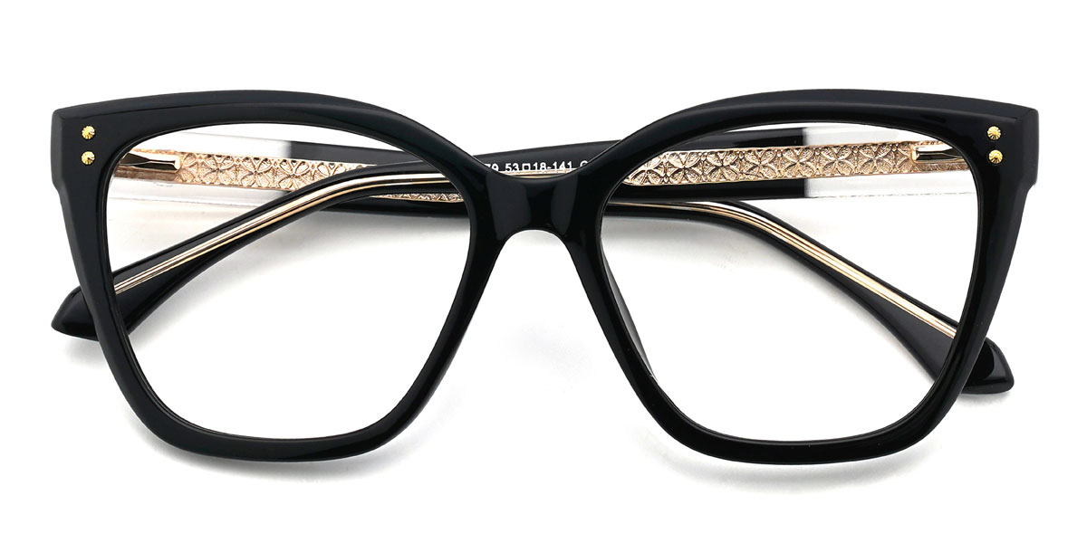 Black Lavinia Glasses - Cat Eye Glasses