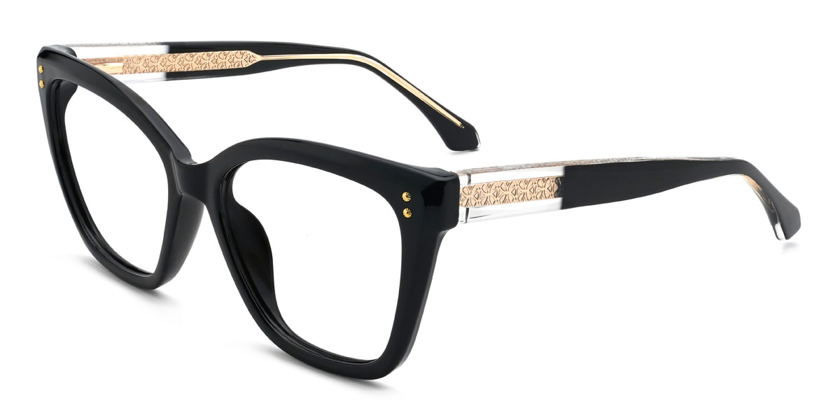 Black Lavinia Glasses - Cat Eye Glasses